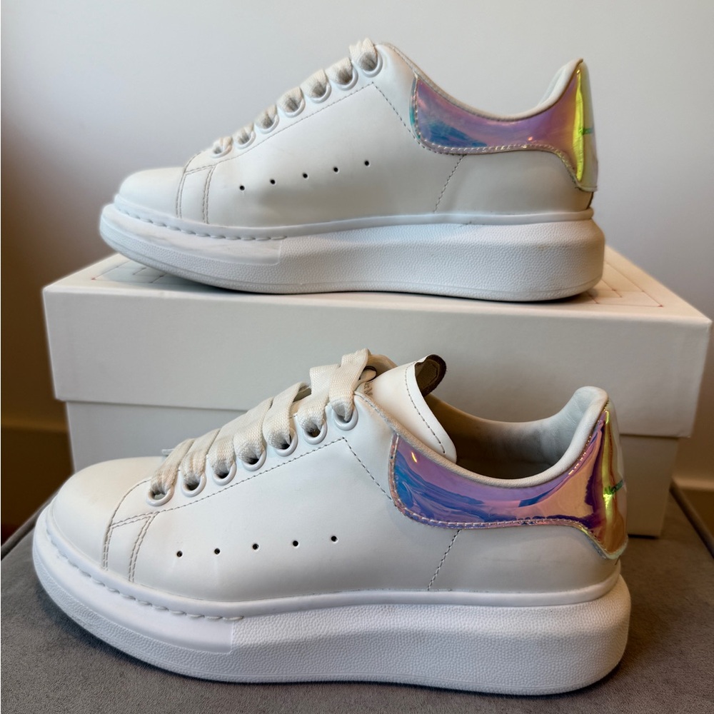 Alexander McQueen White Women’s Sneakers in size 6